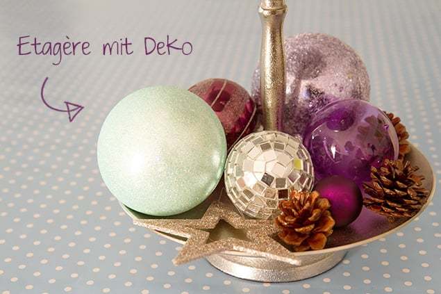Adventsdeko in violett