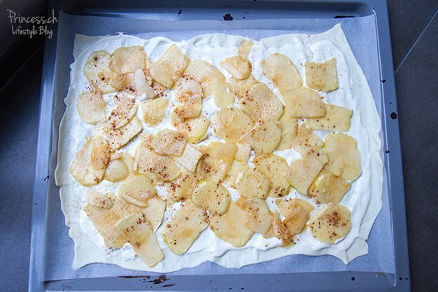 Süsse Flammkuchen mit Äpfeln - Food- &amp; Reiseblog - Princess.ch