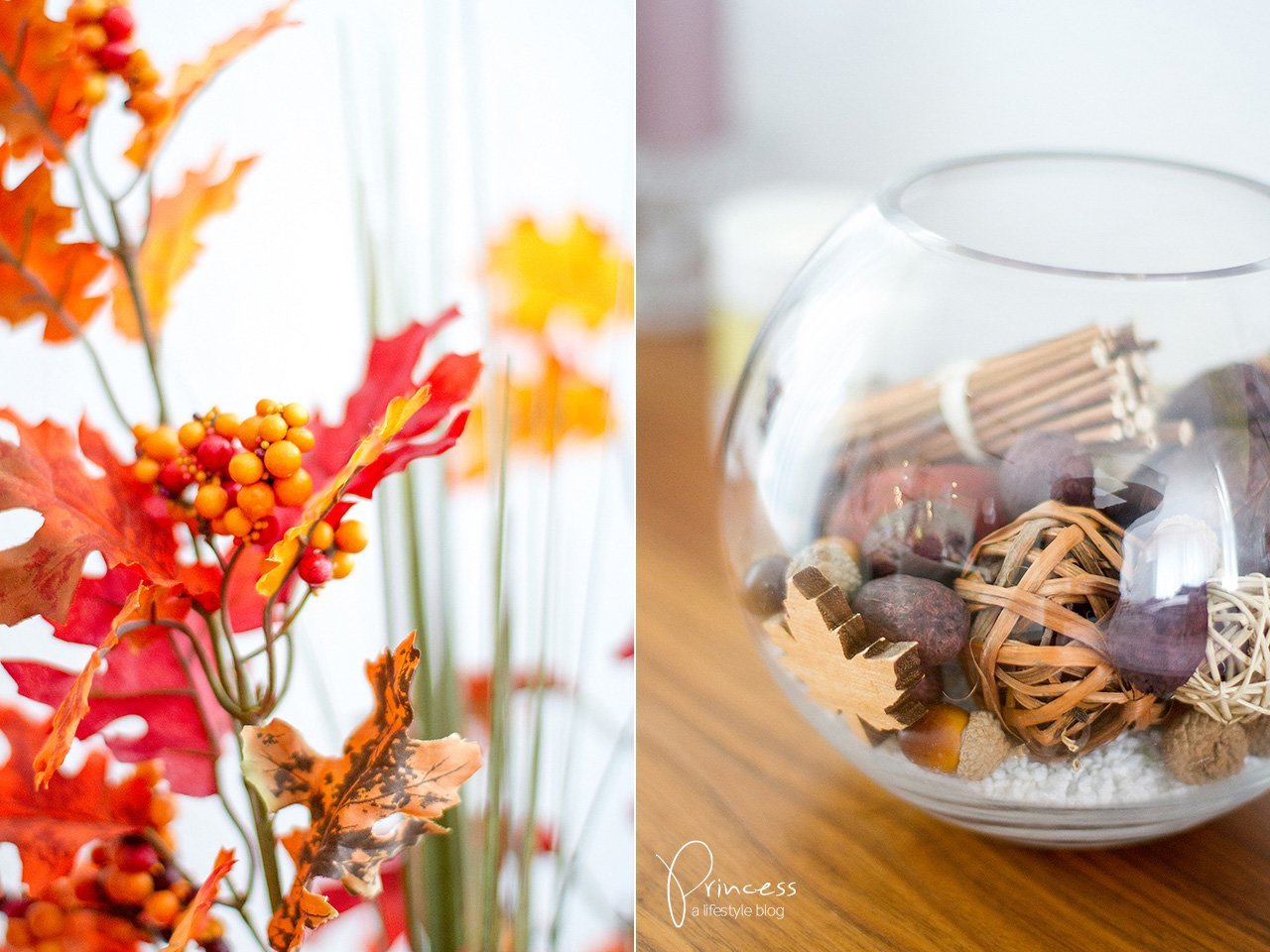 Herbst Deko von DEPOT und Kürbis Flan Rezept