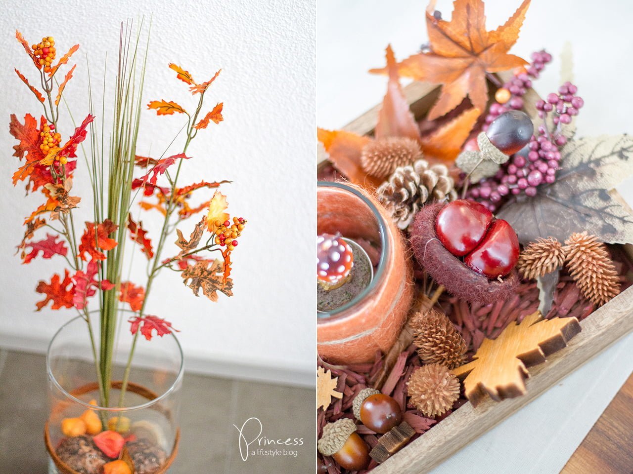 Herbst Deko von DEPOT und Kürbis Flan Rezept