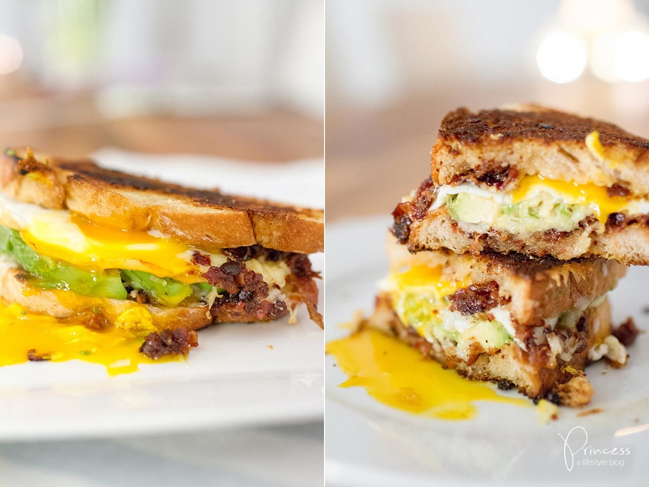 Bacon Jam and Avocado Grilled Cheese Sandwich