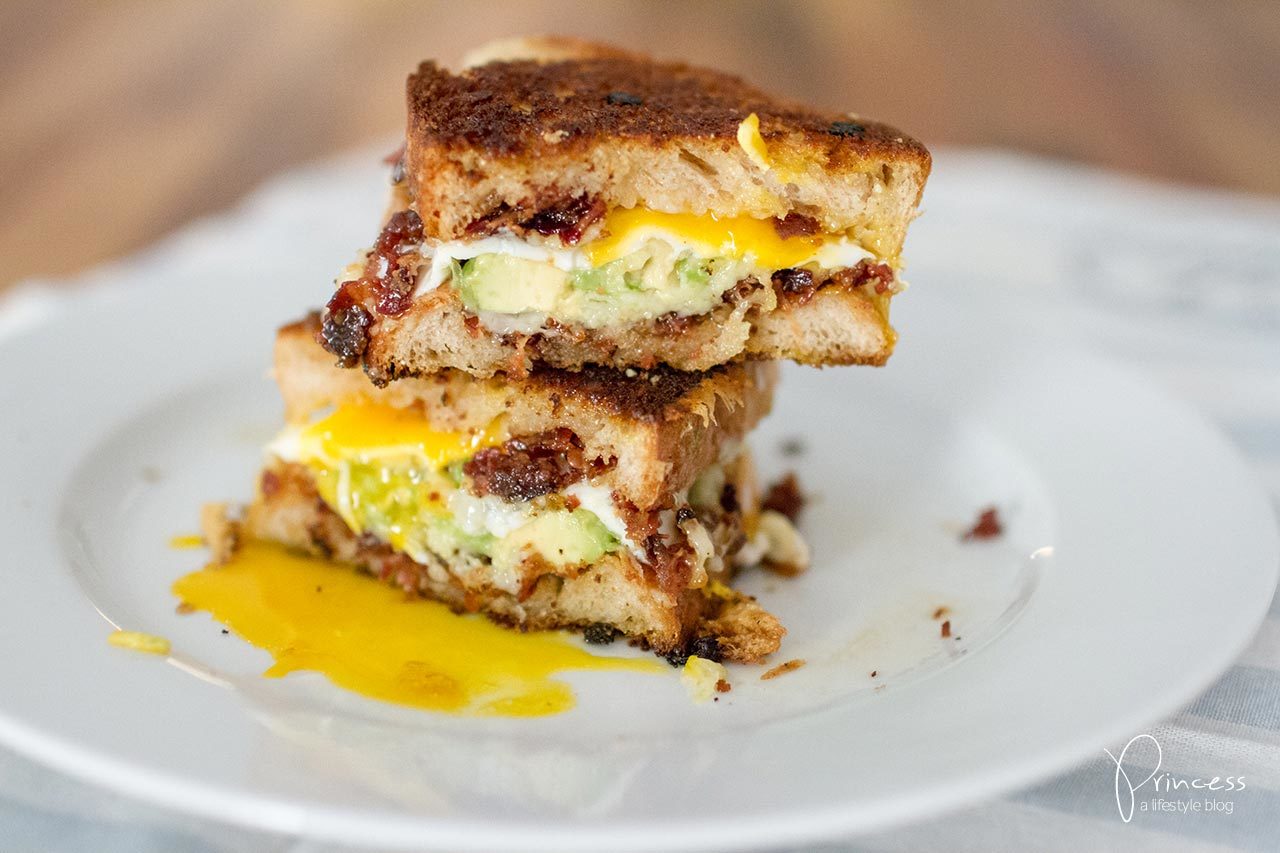 Bacon Jam and Avocado Grilled Cheese Sandwich