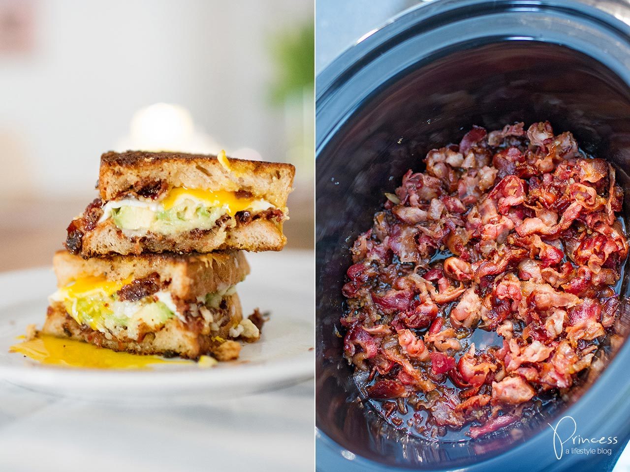 Bacon Jam and Avocado Grilled Cheese Sandwich
