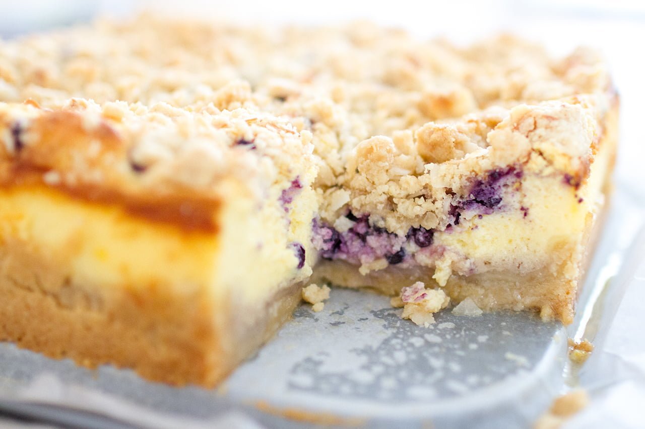 Shortbread and Blueberry Cheesecake