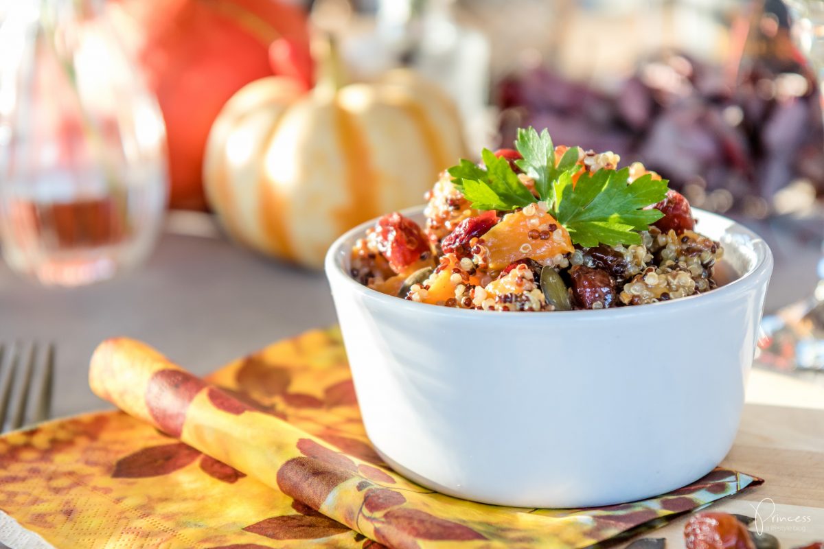 Quinoa-Kürbis-Salat mit Cranberries