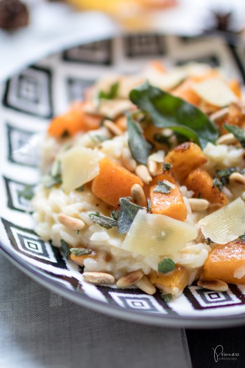 Risotto kochen mit Kürbis - Rezept ohne Steinpilze