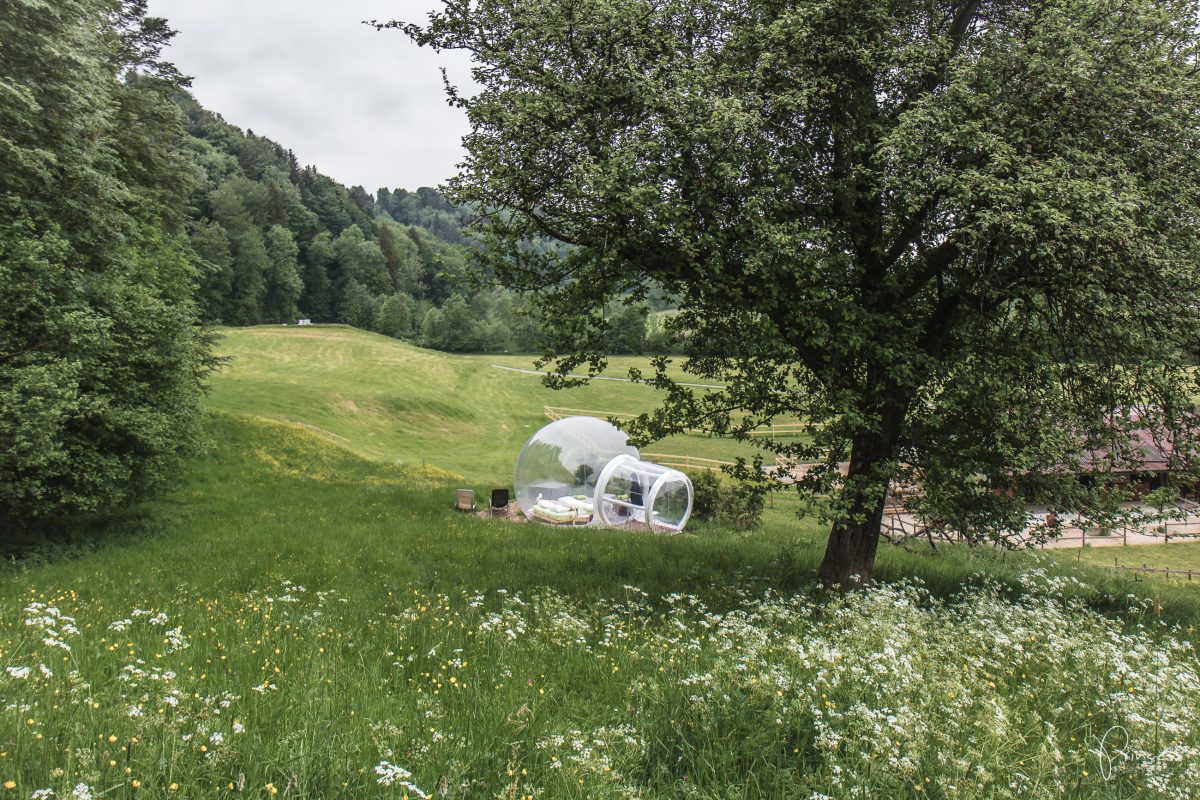 Bubble Hotel, Thurgau: eine Nacht unter Sternen