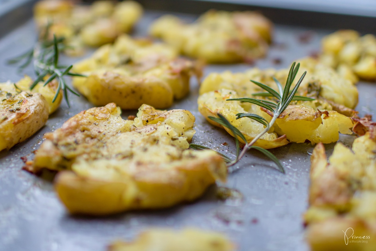 Knoblauch Kartoffeln Vom Blech
