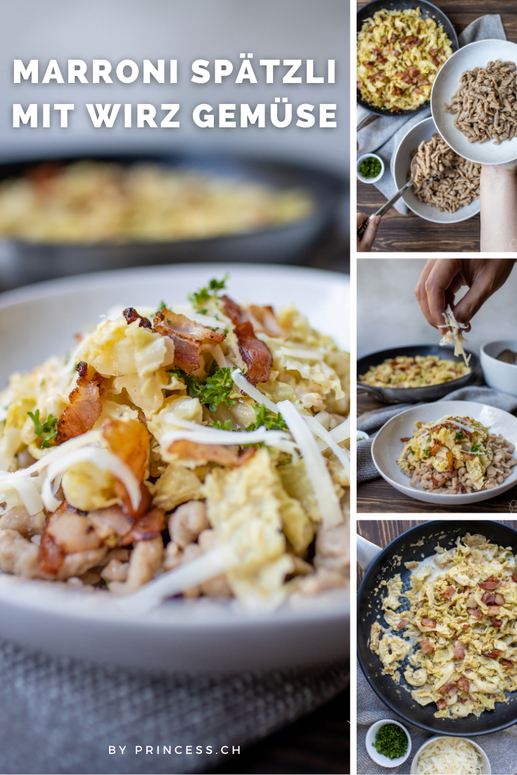 Marroni Spätzli mit Wirz-Gemüse