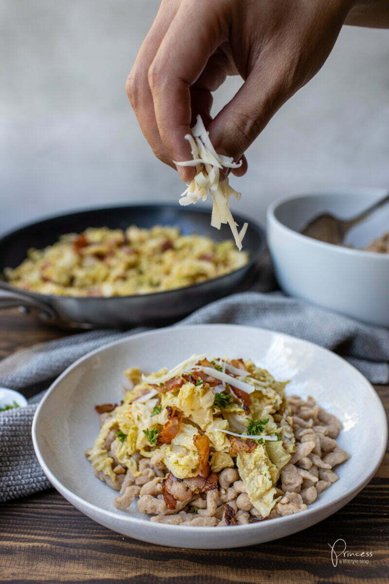 Marroni Spätzli mit Wirz-Gemüse